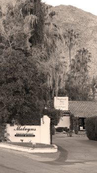 black and white image of Ingleside Inn entrance to property
